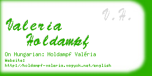 valeria holdampf business card