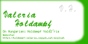 valeria holdampf business card